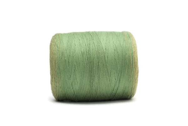 Spool of green thread. Photo. — Stock Photo, Image