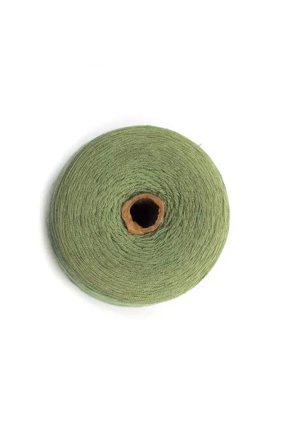 Spool of green thread. Photo. — Stock Photo, Image