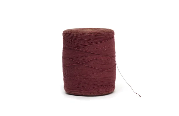 Spool of red thread. Photo. — Stock Photo, Image
