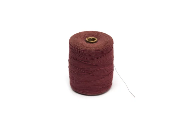 Spool of red thread. Photo. — Stock Photo, Image