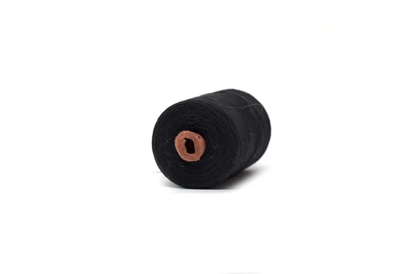 Spool of black thread. Photo. — Stock Photo, Image