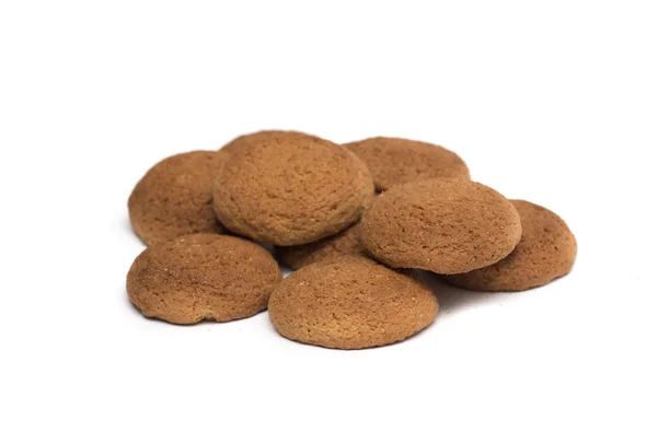 Kulaté ovesné sušenky. Foto. — Stock fotografie
