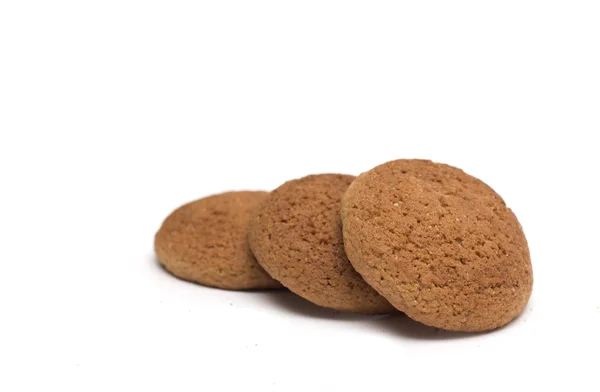 Ronde oatmeal cookies. Foto. — Stockfoto