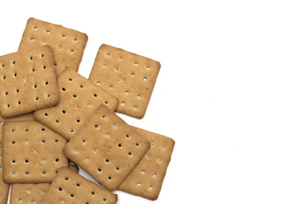 Vierkante koekjes. Achtergrond. Foto. — Stockfoto