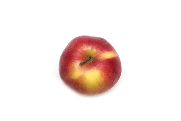 Κόκκινο μήλο σε λευκό φόντο. Φωτογραφία. — Φωτογραφία Αρχείου