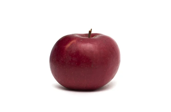 Rode appel op een witte achtergrond. Foto. — Stockfoto