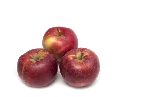 Rode appel op een witte achtergrond. Foto. — Stockfoto