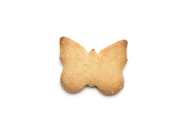 Galletas de pan corto en forma de mariposa. Foto: . — Foto de Stock