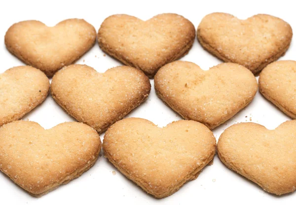 Kalp şeklinde kurabiye kurabiye. Arka plan. Fotoğraf.. — Stok fotoğraf