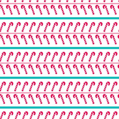 Noel ve yeni yıl için dekoratif Noel unsurlarıyla kusursuz bir desen. Bir hediye paketleme kağıdı, hatıra defteri, tebrik kartları, kumaş için güzel vektör arkaplanı.