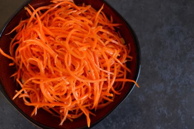 marinated, spicy carrots with spices