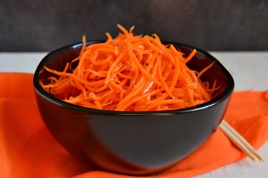 marinated, spicy carrots with spices
