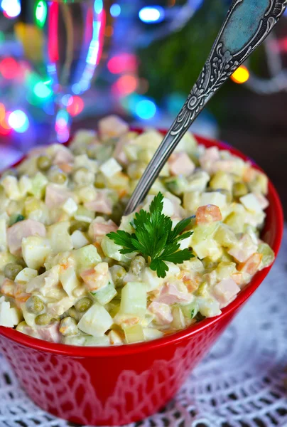 Traditional New Year\'s salad Russian and Ukrainian - Russian sal