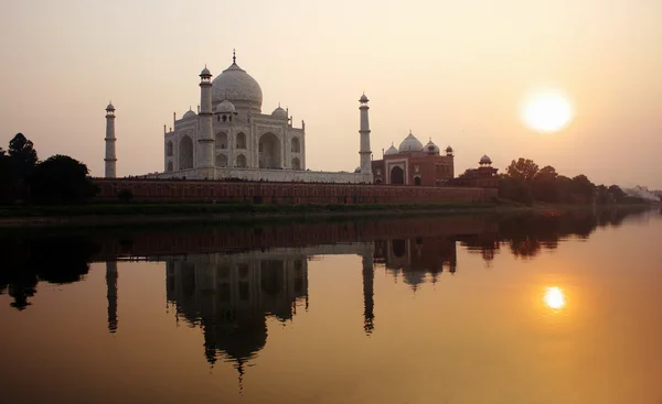 Puesta de sol Taj Maha —  Fotos de Stock