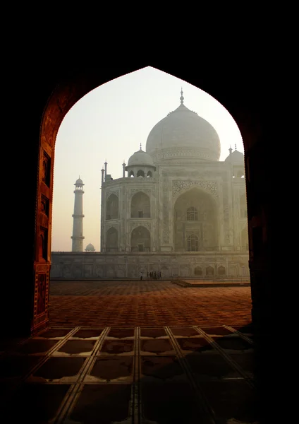 Taj Mahal inramning — Stockfoto