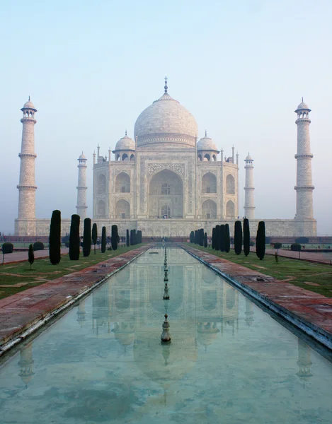 Reflexão Taj Mahal Imagens De Bancos De Imagens