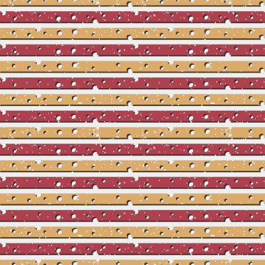 Kesintisiz yatay renkli desenli