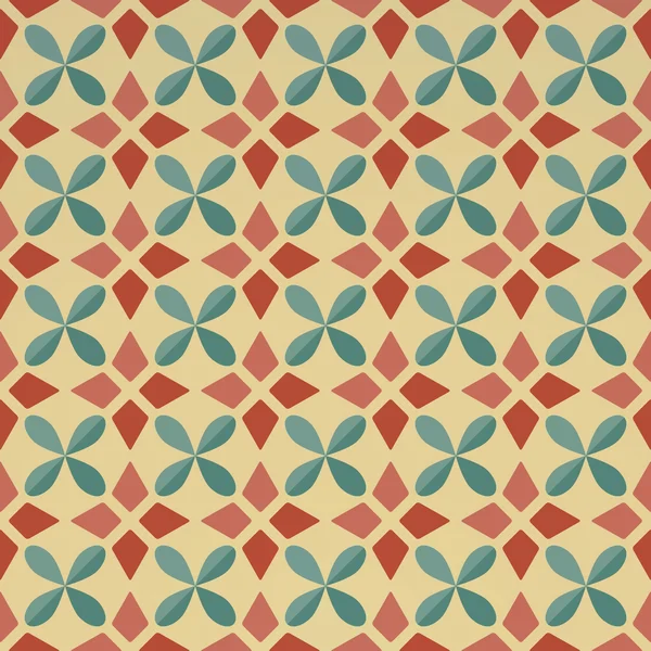 Vintage abstract seamlessquatrefoil pattern — Stock Vector
