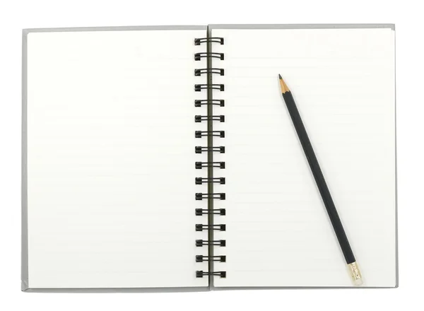 ノートと鉛筆σημειωματάριο και μολύβι — Φωτογραφία Αρχείου