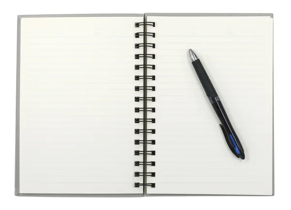 Pen and notebook — Stock Photo, Image