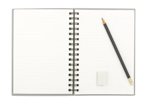 Notebook and pencil — Stock Photo, Image