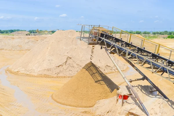 Sandabbau — Stockfoto