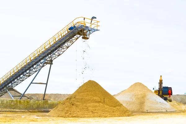 Mineração de areia — Fotografia de Stock