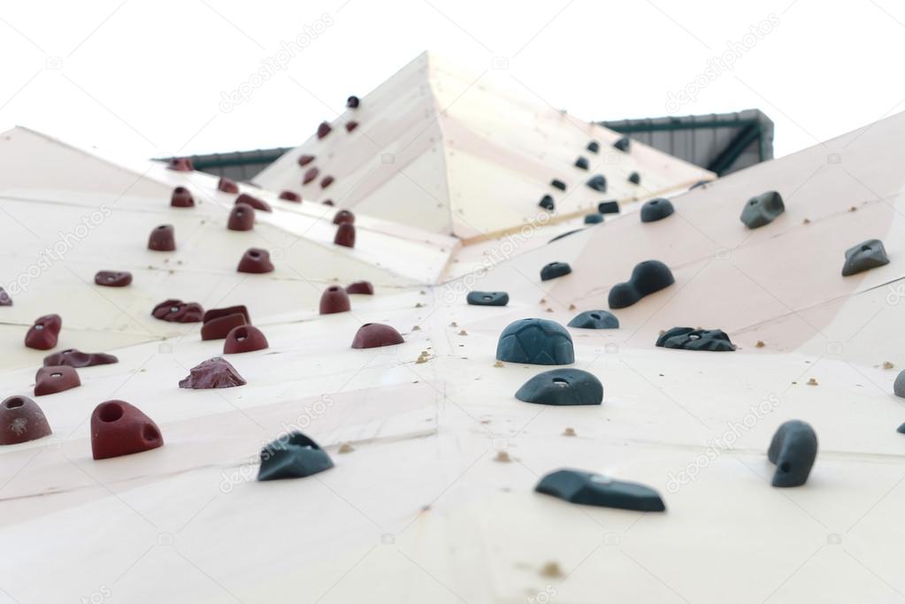 Rock climbing wall