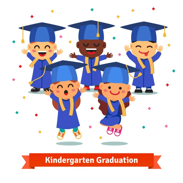 Fête de graduation de la maternelle — Image vectorielle