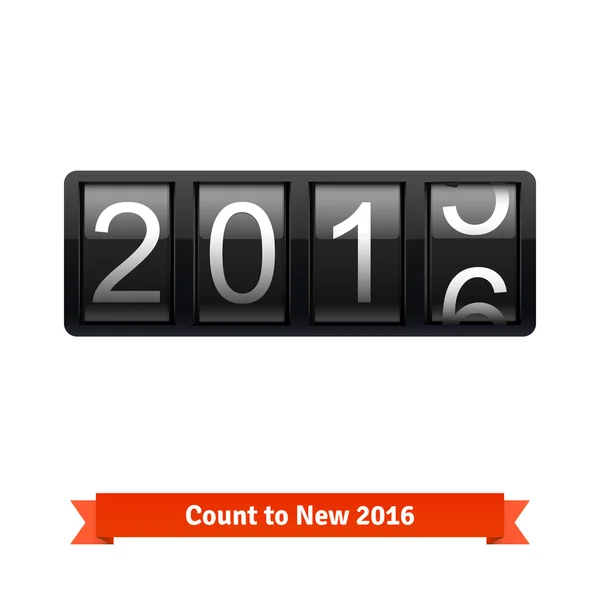 Felszerelés száma számláló, a 2015 – 2016 — Stock Vector