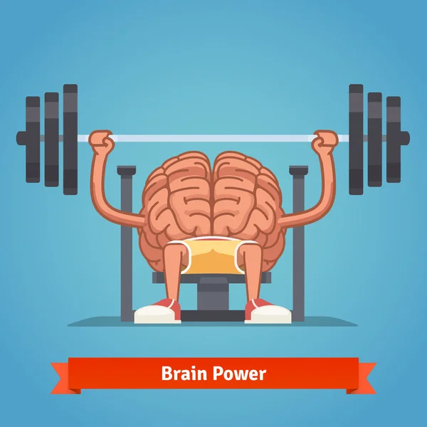 Formación mentalidad potente e inteligente — Vector de stock