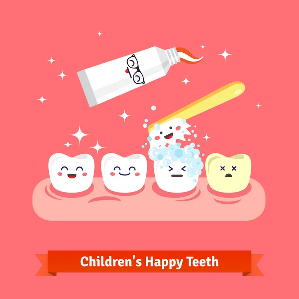 Juego de iconos de higiene dental — Vector de stock