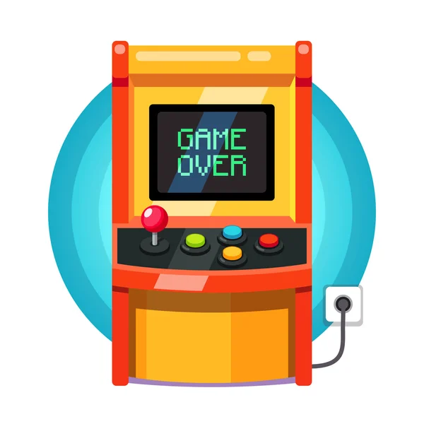 Retro arcade machine — Stock Vector