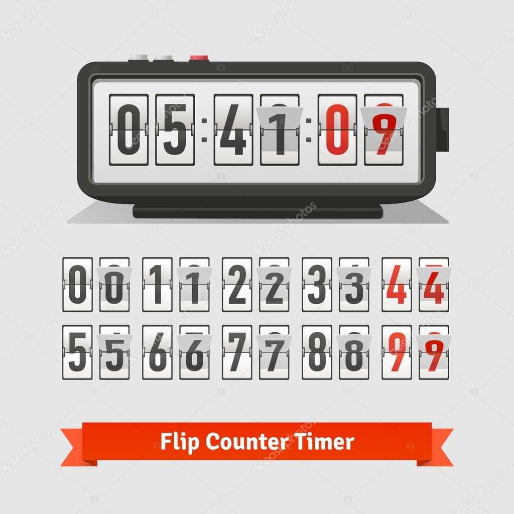 Table flipping timer clock