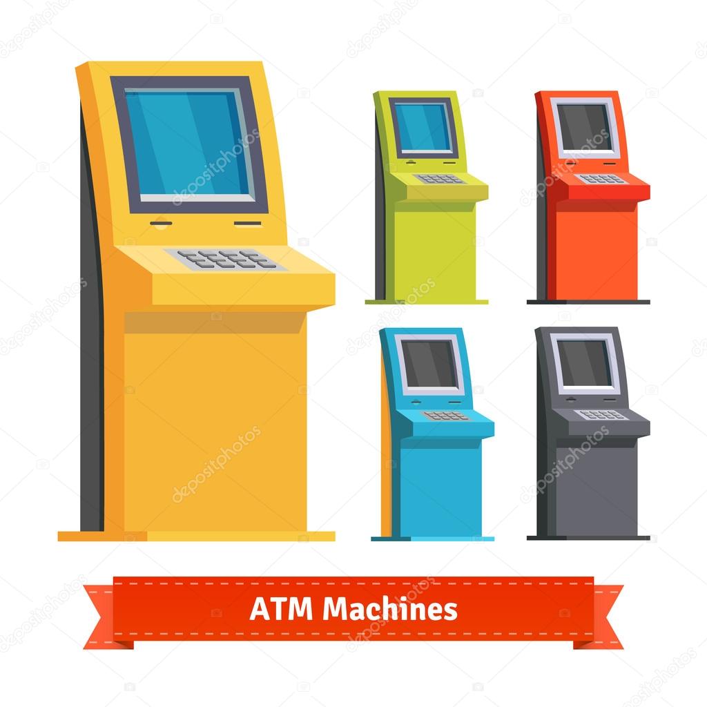 Colorful ATM Machines