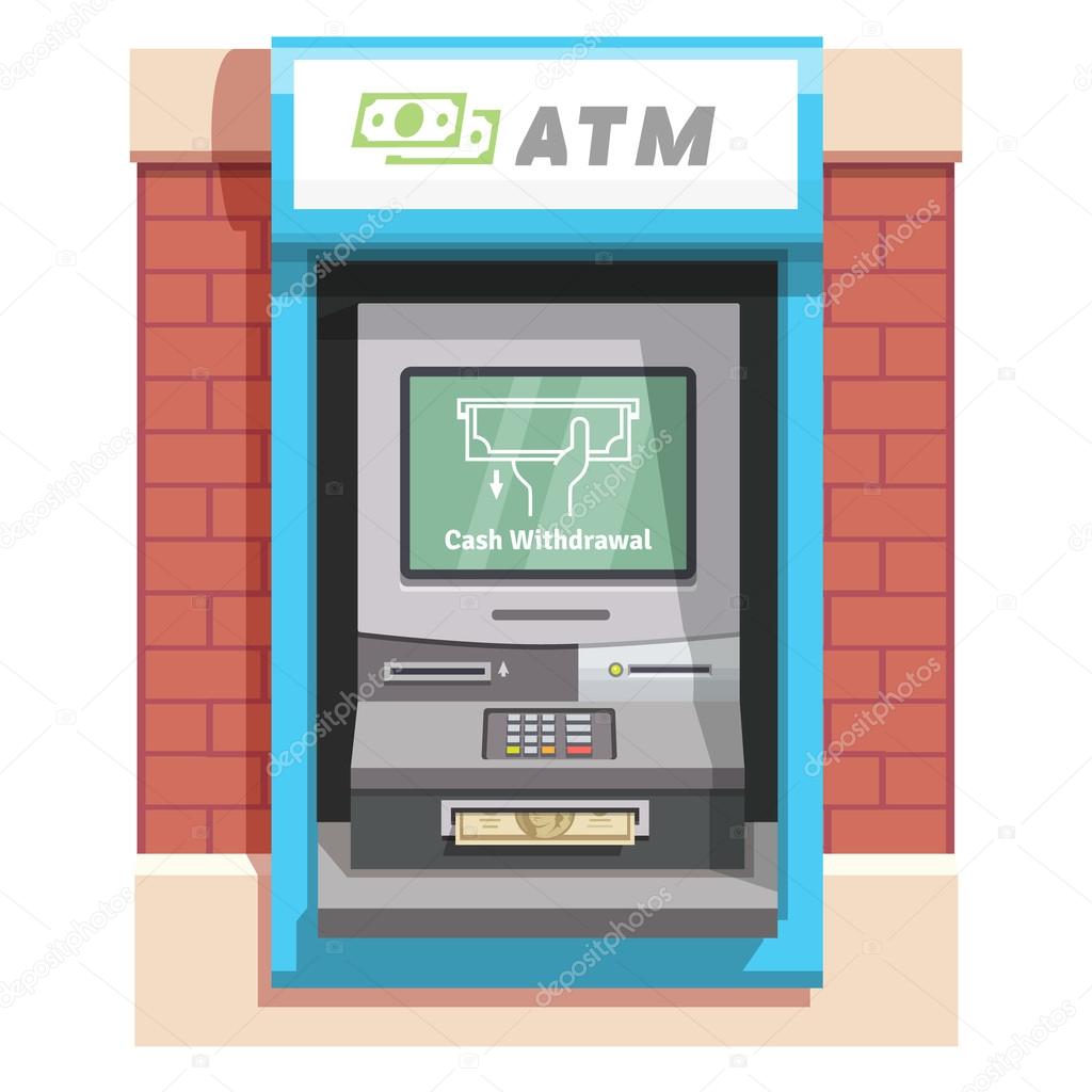 Street ATM teller machine