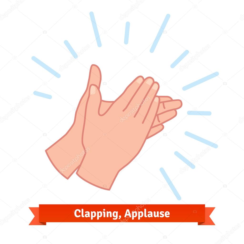 Clapping applauding hands