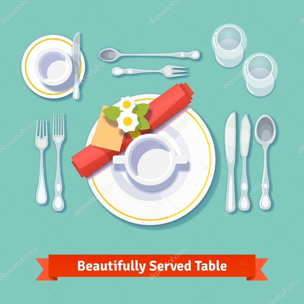 Beautifully served table