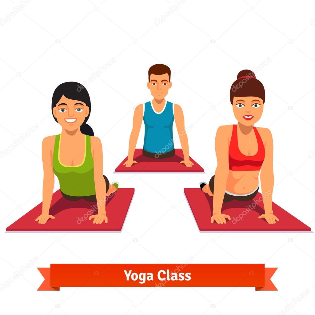 Yoga class workout