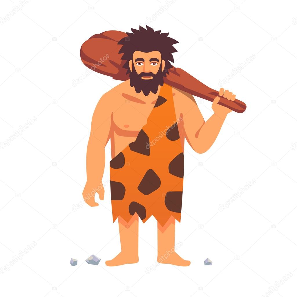 Stone age primitive man