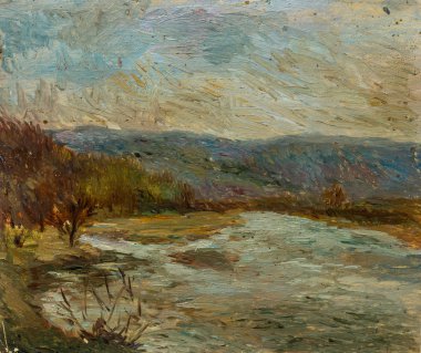 Güzel orijinal yağlı boya, tuval üzerine yağlıboya