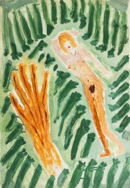 Abstract picture of a naked girl