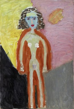Abstract picture of a naked girl