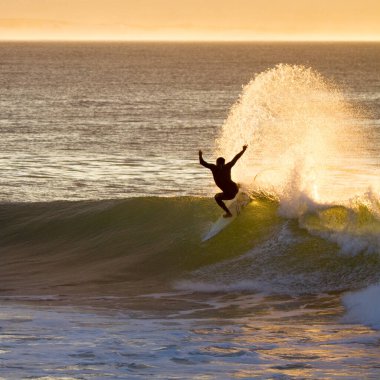 Şafak antremanı: JBay Supertubes Güney Afrika