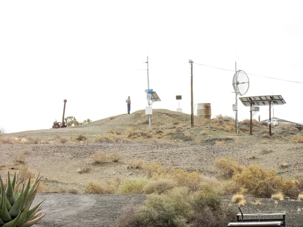 Güney Afrika Daki Tankwa Karoo Ulusal Parkı Nda Letişim Teknolojisi — Stok fotoğraf