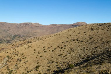 Zebra Dağı Ulusal Parkı, Güney Afrika: Topoğrafya ve veld tipi hakkında fikir veren manzaranın genel görünümü