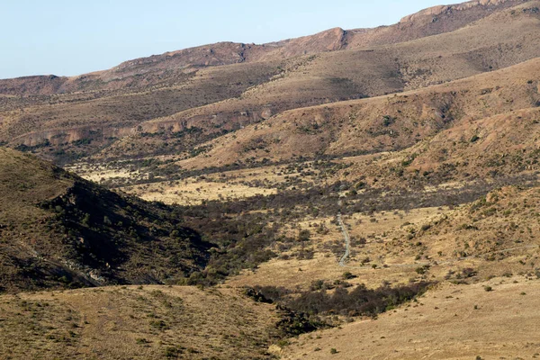 Parque Nacional Mountain Zebra África Sul Visão Geral Cenário Dando — Fotografia de Stock