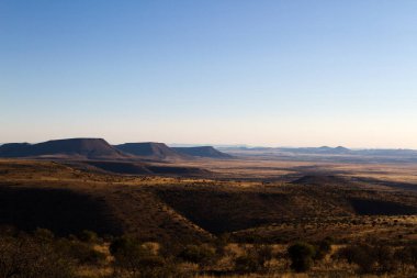 Zebra Dağı Ulusal Parkı, Güney Afrika: Topoğrafya ve veld tipi hakkında fikir veren manzaranın genel görünümü