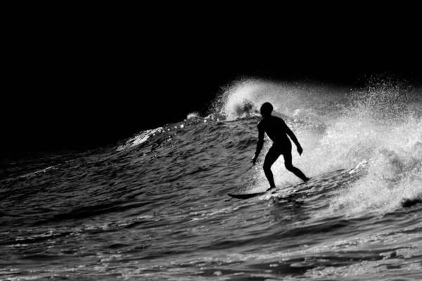 Surfing Vid Vic Victoria Bay George Sydafrika Stockfoto