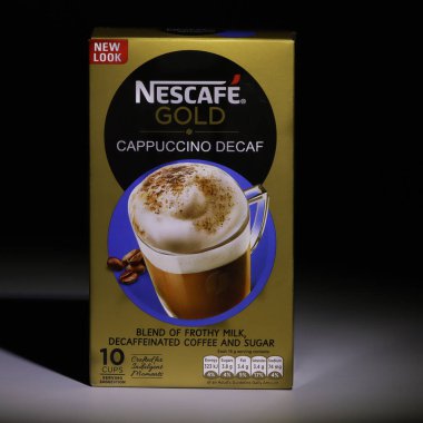 Cappuccino kafeinsiz kahve karışımı.